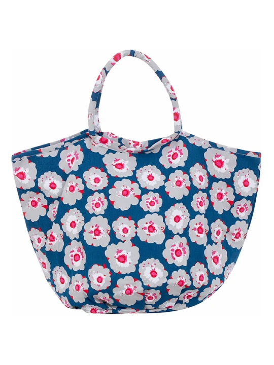 Zdjęcie produktu Overbeck and Friends Shopper bag w kolorze niebiesko-jasnoszaro-jasnoróżowym - 63 x 45 x 29 cm rozmiar: onesize