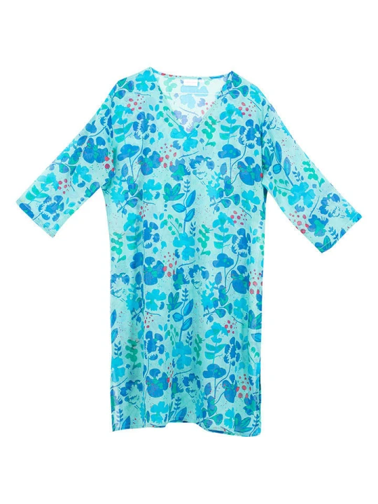 Zdjęcie produktu Overbeck and Friends Tunika "Viola" w kolorze niebieskim rozmiar: M / L