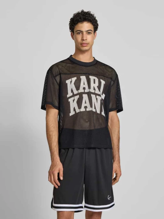Zdjęcie produktu Oversize’owy T-shirt z nadrukiem logo Karl Kani Czarny