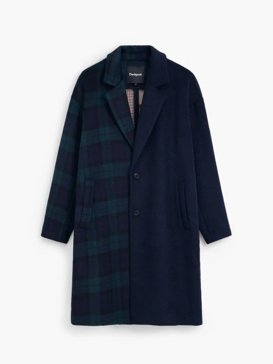 Zdjęcie produktu Oversize płaszcz łączony Desigual niebieski