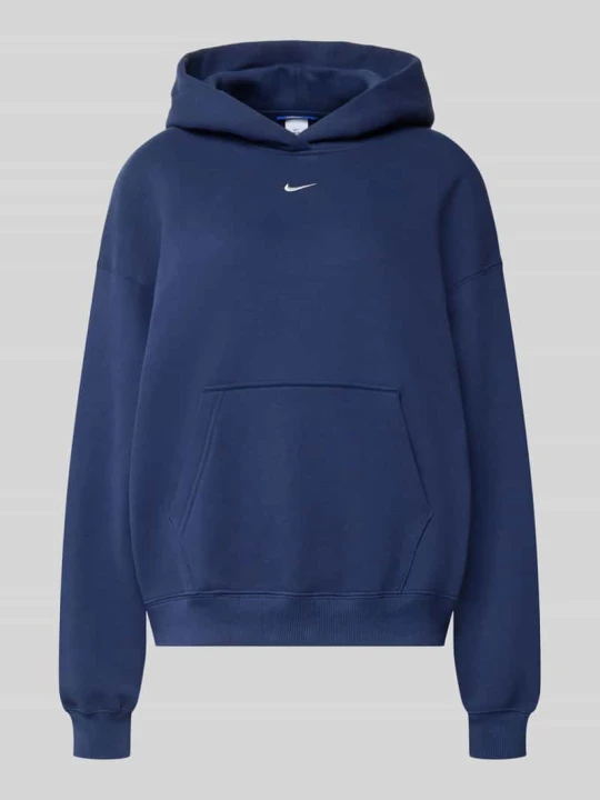 Zdjęcie produktu oversized bluza z kapturem z mieszanki bawełny Nike Ciemnoniebieski