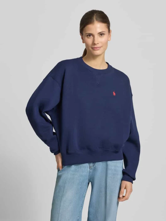 Zdjęcie produktu Oversized Bluza z Mieszanka bawełny Polo Ralph Lauren Granatowy