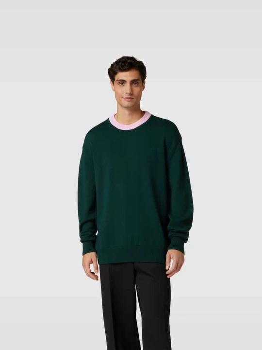 Zdjęcie produktu Oversized sweter wełniany z czystej wełny Botter Ciemnozielony