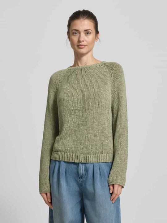 Zdjęcie produktu Oversized sweter z dzianiny z mieszanka bawełny Marc O'Polo Jasnozielony