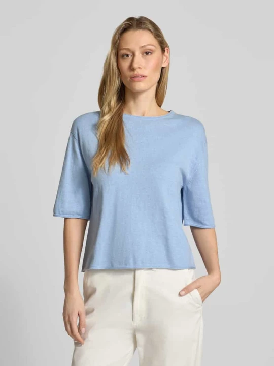 Zdjęcie produktu Oversized sweter z mieszanka bawełny i kaszmiru Tom Tailor Niebieski melanż