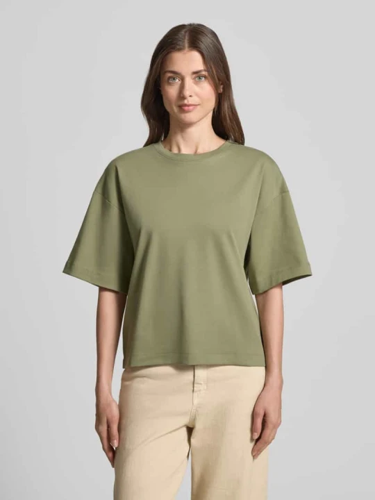 Zdjęcie produktu Oversized T-shirt z czystej Bawełna s.Oliver Khaki