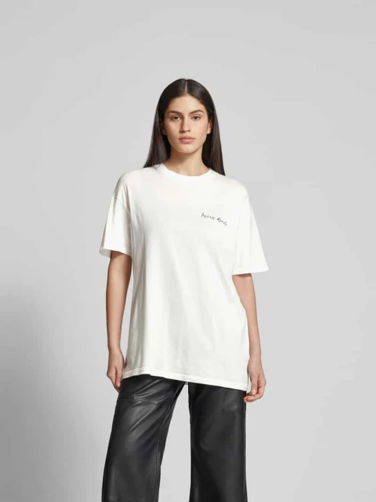 Zdjęcie produktu Oversized t-shirt z czystej bawełny Anine Bing Écru