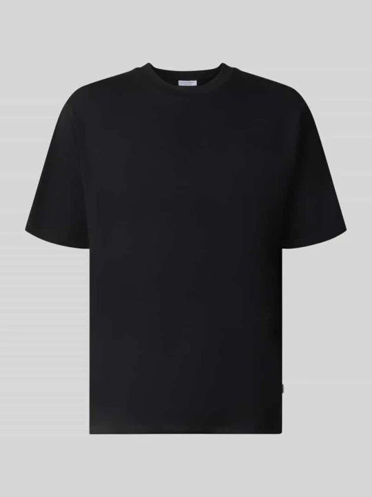 Zdjęcie produktu Oversized t-shirt z czystej bawełny lindbergh Czarny