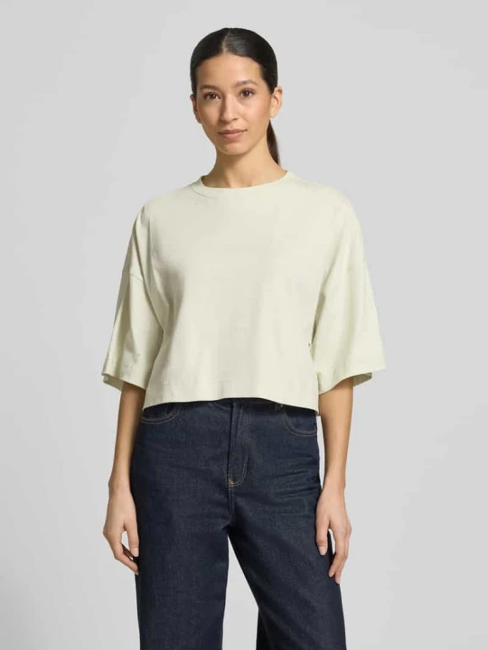 Zdjęcie produktu Oversized t-shirt z czystej bawełny model 'C_EPHILAS_3' Boss Limonkowy