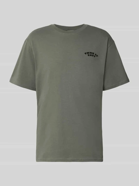 Zdjęcie produktu Oversized t-shirt z czystej bawełny model 'PEANUTS' Only & Sons Ciemnoszary