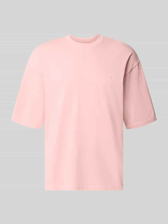 Zdjęcie produktu Oversized t-shirt z czystej bawełny REVIEW Różowy