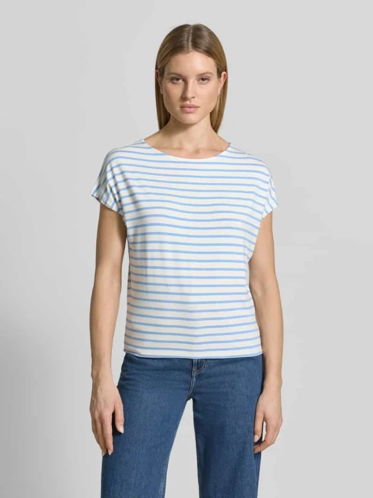 Zdjęcie produktu Oversized t-shirt z mieszanki wiskozy s.Oliver Jasnoniebieski