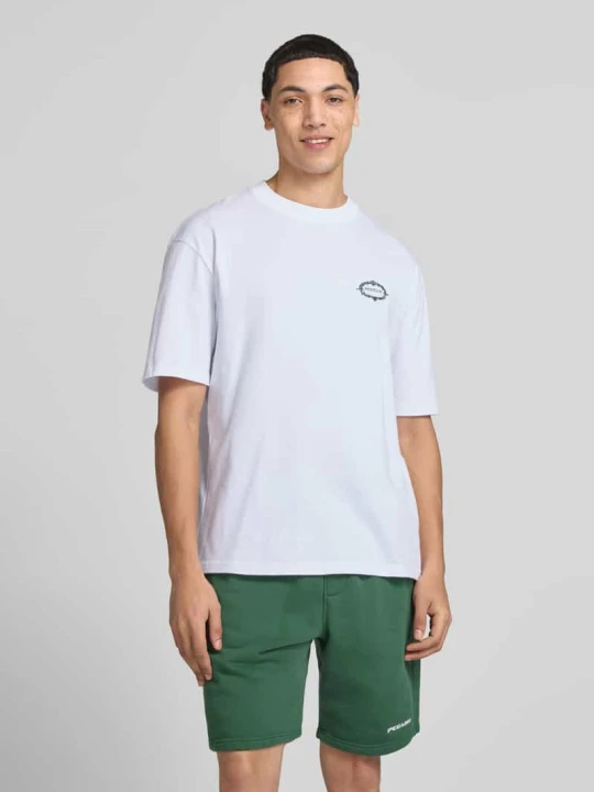 Zdjęcie produktu Oversized t-shirt z nadrukiem z motywem z tyłu model 'Reine' Pegador Biały