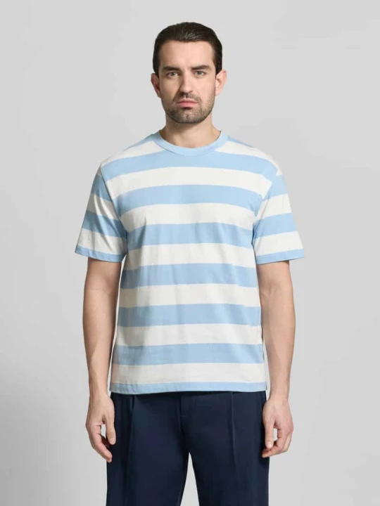 Zdjęcie produktu Oversized T-shirt z okrągłym dekoltem lindbergh Jasnoniebieski