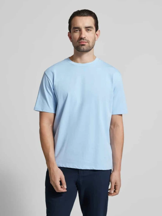 Zdjęcie produktu Oversized T-shirt z okrągłym dekoltem lindbergh Jasnoniebieski