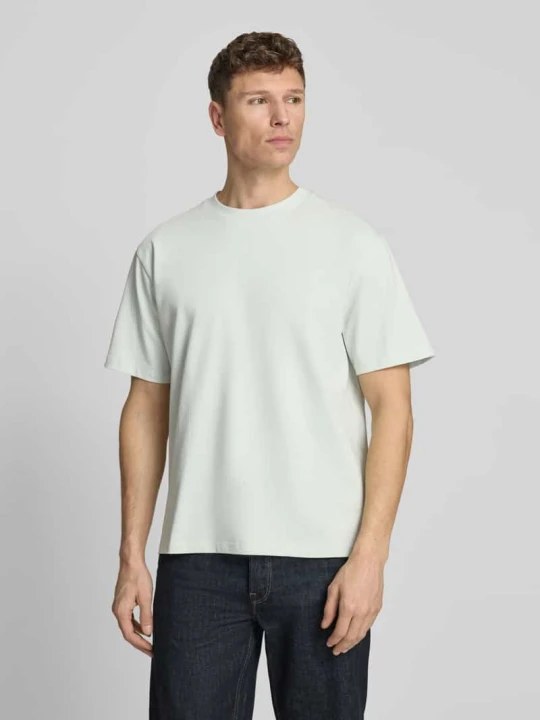 Zdjęcie produktu Oversized t-shirt z okrągłym dekoltem lindbergh Jasnoniebieski