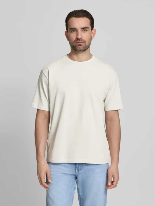 Zdjęcie produktu Oversized t-shirt z okrągłym dekoltem lindbergh Jasnoszary