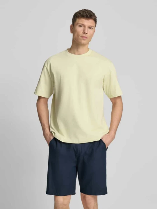 Zdjęcie produktu Oversized t-shirt z okrągłym dekoltem lindbergh Jasnozielony