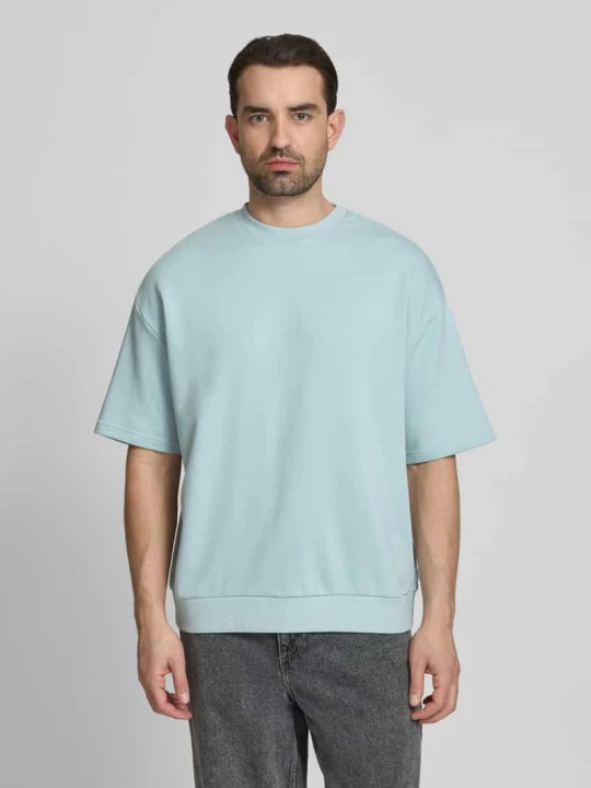 Zdjęcie produktu Oversized t-shirt z okrągłym dekoltem lindbergh Jasnoniebieski