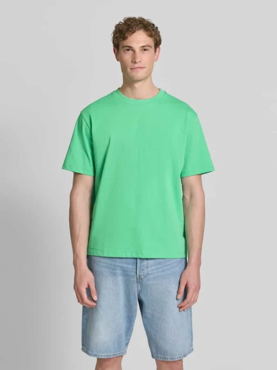 Zdjęcie produktu Oversized t-shirt z okrągłym dekoltem lindbergh Jabłkowozielony