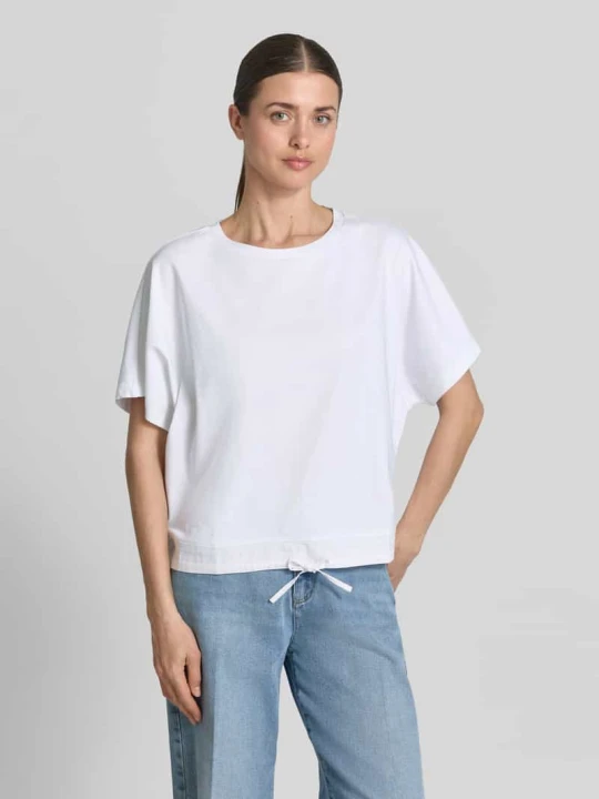 Zdjęcie produktu Oversized t-shirt z okrągłym dekoltem Smith & Soul Biały
