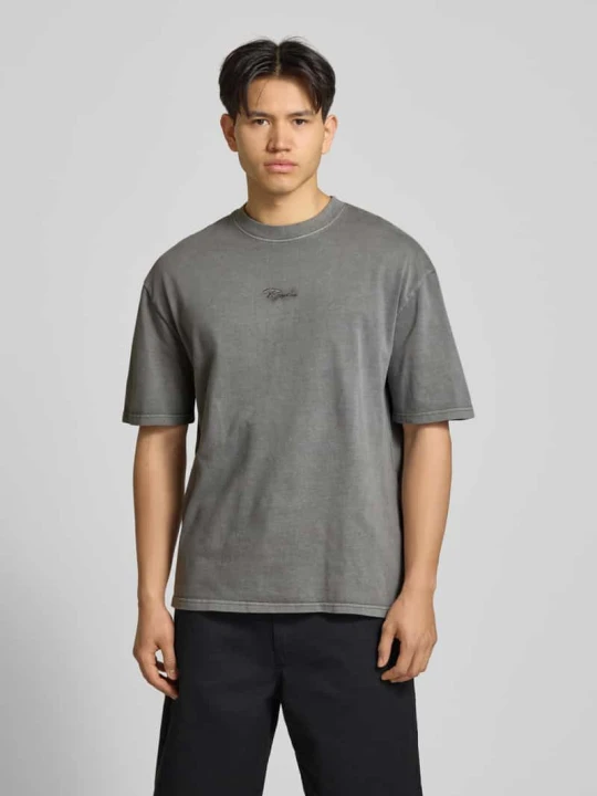 Zdjęcie produktu Oversized t-shirt z rękaw o dł. 1 / 2 model 'Towson' Pegador Antracytowy