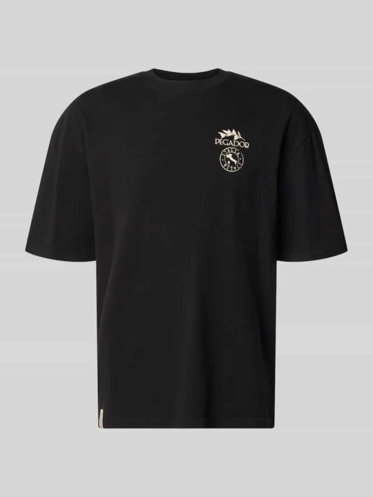 Zdjęcie produktu Oversized t-shirt z tylnym nadrukiem model 'Pedroche' Pegador Czarny