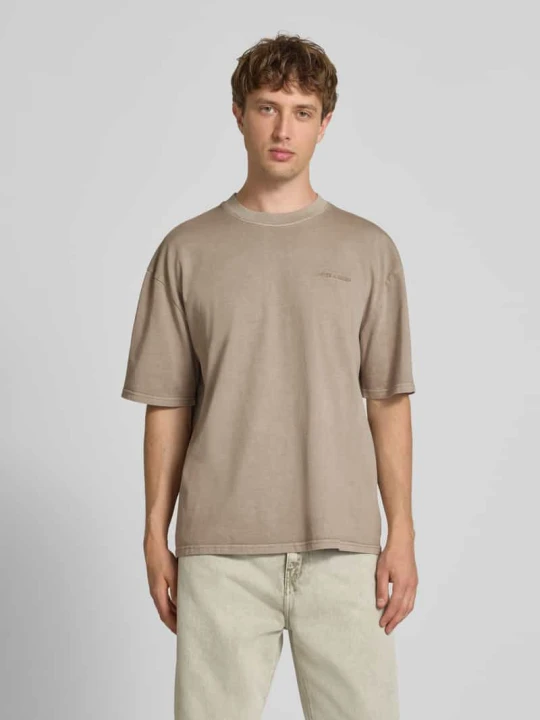 Zdjęcie produktu Oversized T-shirt z Wyhaftowane logo Pegador Grafitowy