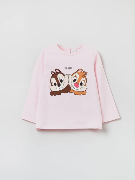 Zdjęcie produktu OVS Bluzka Chip & Dale 1625506 Różowy Regular Fit