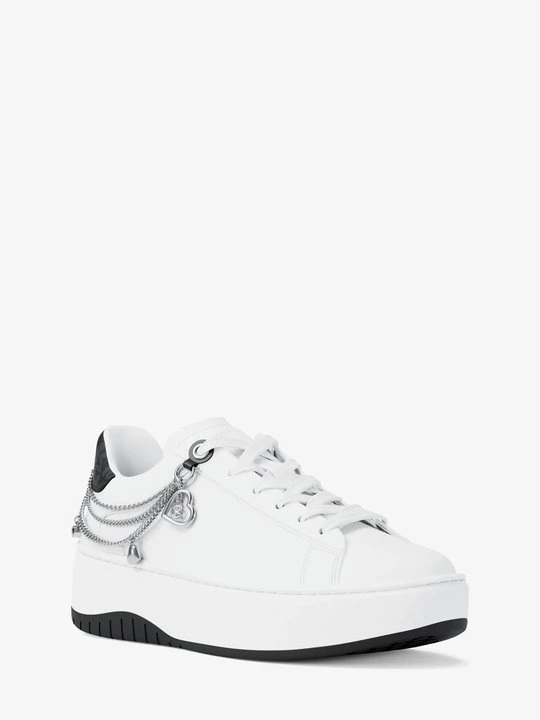 Zdjęcie produktu Ozdobne skórzane sneakersy Dottie na platformie Michael Kors CZARNY (Czarny)