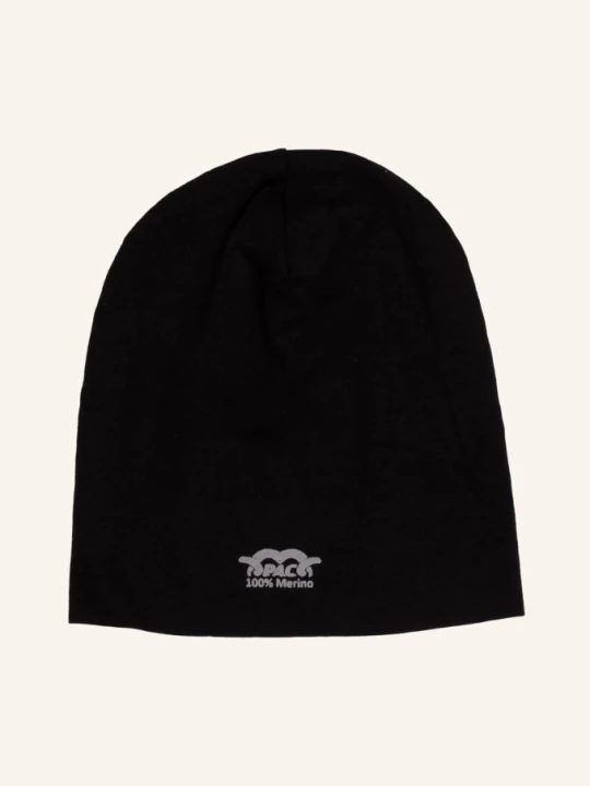Zdjęcie produktu P.A.C. Czapka Wielofunkcyjna Z Wełny Merino schwarz CZARNY