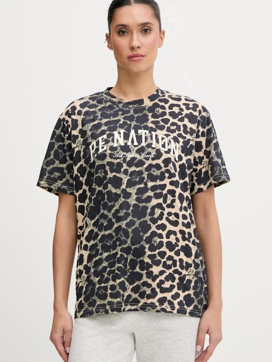 Zdjęcie produktu P.E Nation t-shirt bawełniany Heritage brązowy