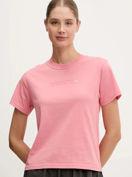 Zdjęcie produktu P.E Nation t-shirt bawełniany Rewind różowy