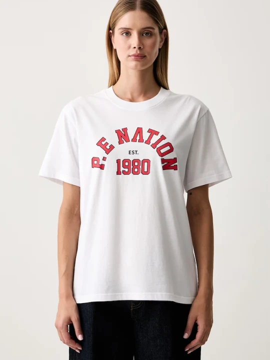 Zdjęcie produktu P.E Nation T-shirt damski bawełniany biały