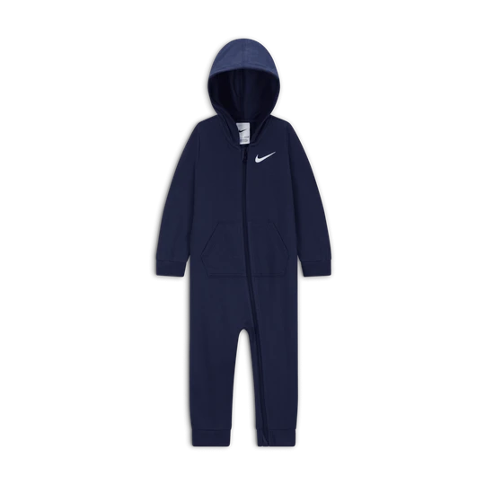 Zdjęcie produktu Pajacyk z kapturem dla niemowląt (12–24 M) Nike Baby Essentials - Niebieski