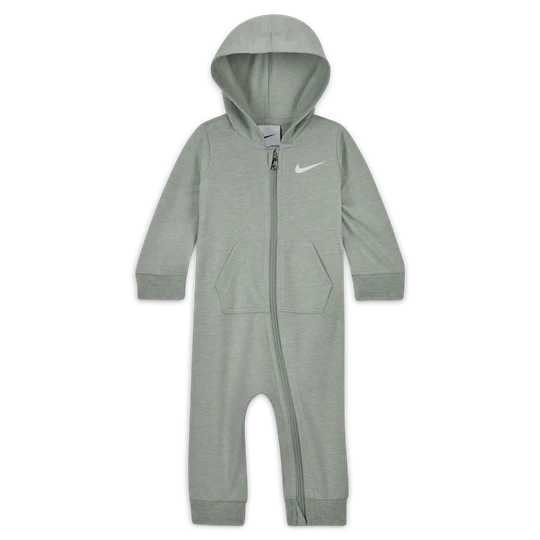 Zdjęcie produktu Pajacyk z kapturem dla niemowląt Nike Baby Essentials - Szary