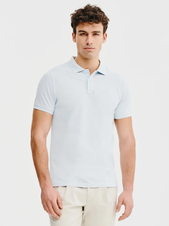 Zdjęcie produktu PAKO LORENTE – Gładki t-shirt polo w czerwonym kolorze