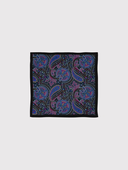 Zdjęcie produktu PAKO LORENTE – Jedwabna poszetka męska z wzorem paisley