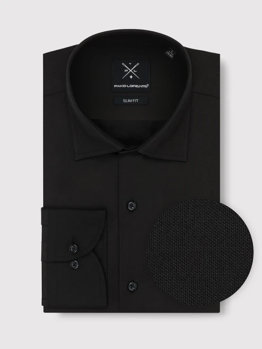 Zdjęcie produktu PAKO LORENTE – Męska elegancka koszula w kolorze czarnym