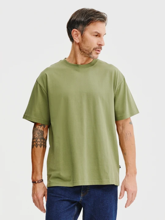 Zdjęcie produktu PAKO LORENTE – Oliwkowy t-shirt oversize