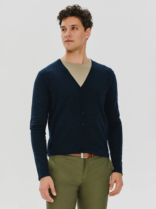 Zdjęcie produktu PAKO LORENTE – Szary kardigan męski P24SF-2X-004-S - Pako Lorente