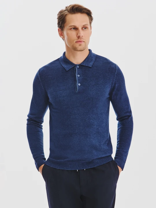 Zdjęcie produktu PAKO LORENTE - Wełniany sweter polo