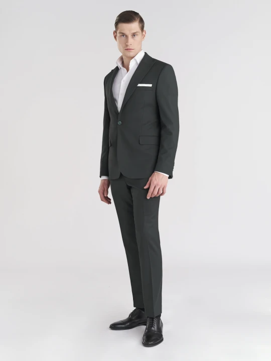 Zdjęcie produktu PAKO LORENTE – Zielone eleganckie spodnie męskie