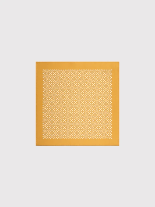 Zdjęcie produktu PAKO LORENTE – Żółta poszetka w geometryczny wzór