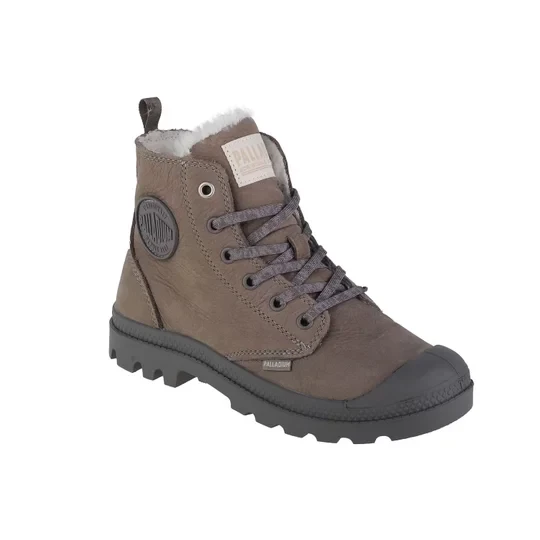 Zdjęcie produktu Palladium Pampa Hi Zip WL 95982-055-M, Damskie, Szare, buty sneakers, nubuk, rozmiar: 37