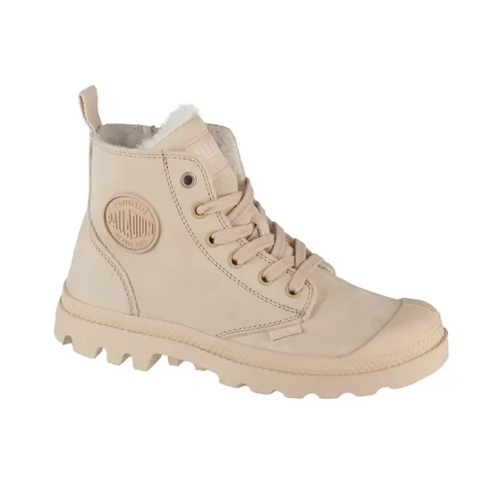 Zdjęcie produktu Palladium Pampa Hi Zip WL 95982-217-M, Damskie, Beżowe, buty sneakers, nubuk, rozmiar: 37