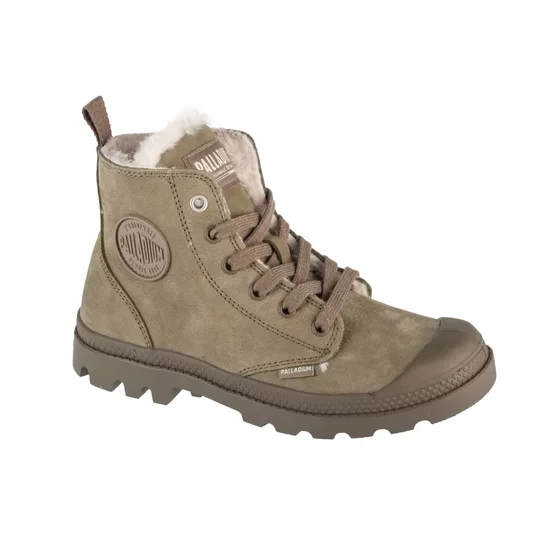 Zdjęcie produktu Palladium Pampa Hi Zip WL 95982-377-M, Damskie, Zielone, buty sneakers, nubuk, rozmiar: 37