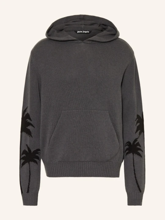 Zdjęcie produktu Palm Angels Bluza Z Kapturem Z Dzianiny grau