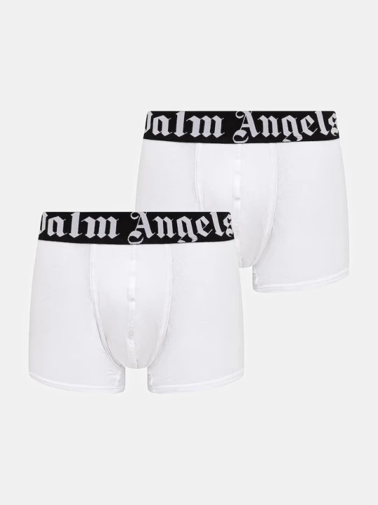 Zdjęcie produktu Palm Angels bokserki dopasowane męskie z bawełną 2-pack biały
