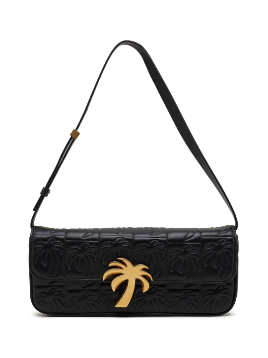 Zdjęcie produktu Palm Angels Skórzana torebka na ramię czarny